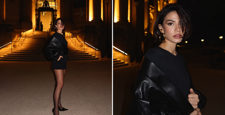Demet Özdemir Paris gecelerinde! Siyah minili pozunu peş peşe paylaştı